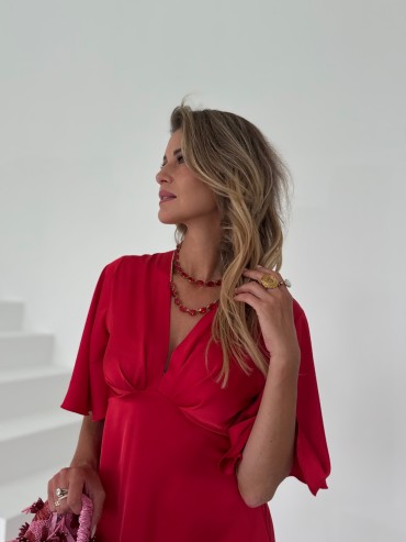 Sukienka czerwona RACHEL