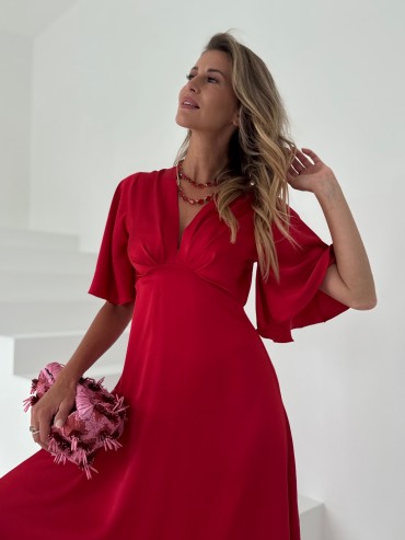 Sukienka czerwona RACHEL