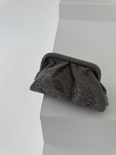 Torebka cekinowa srebrna