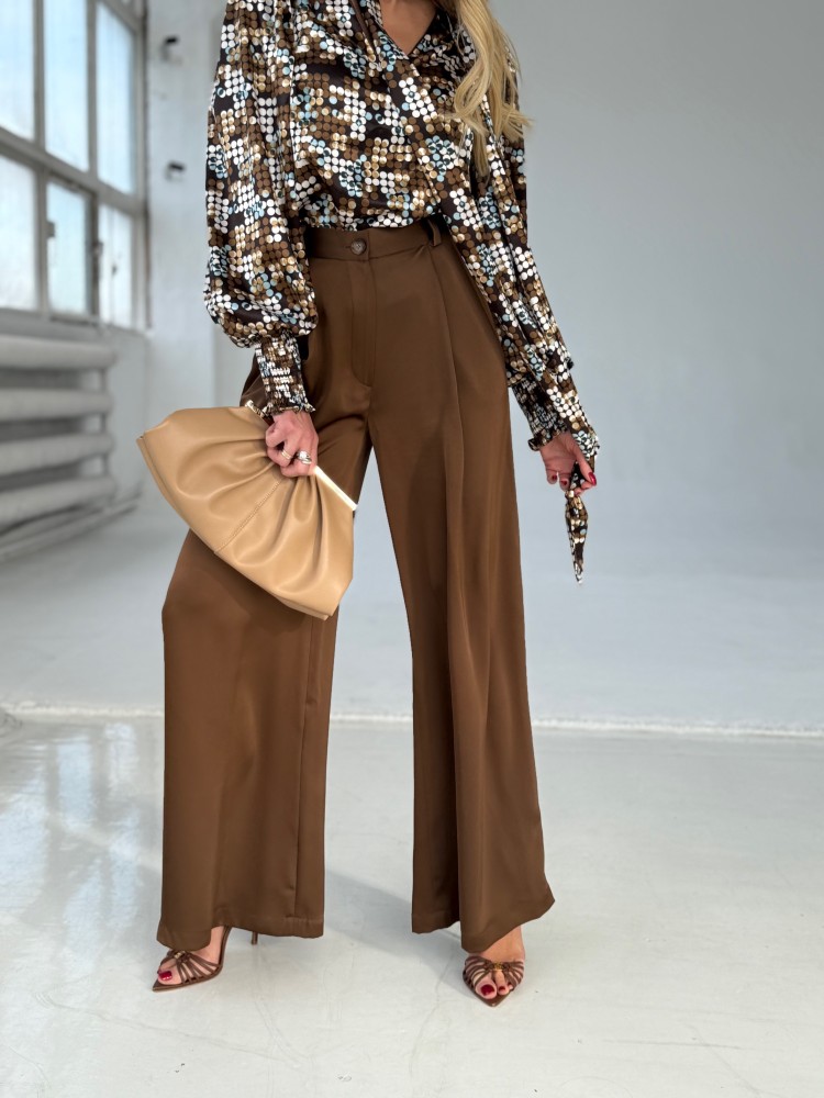 Spodnie brązowe NICO