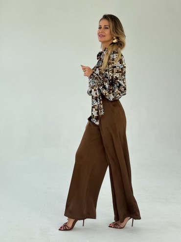 Spodnie brązowe NICO