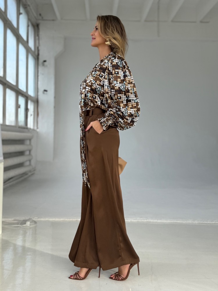 Spodnie brązowe NICO