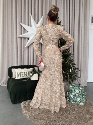 Sukienka beżowa ROMA