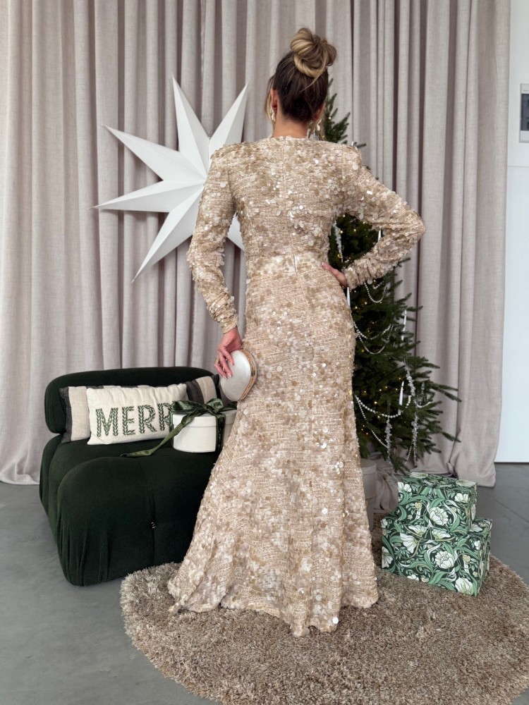 Sukienka beżowa ROMA