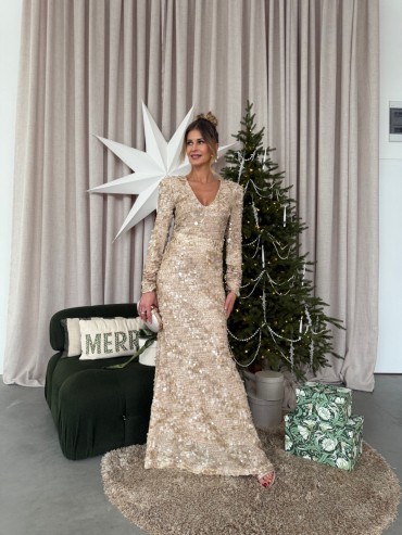 Sukienka beżowa ROMA