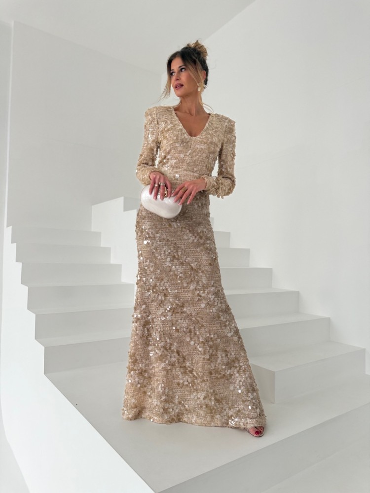 Sukienka beżowa ROMA