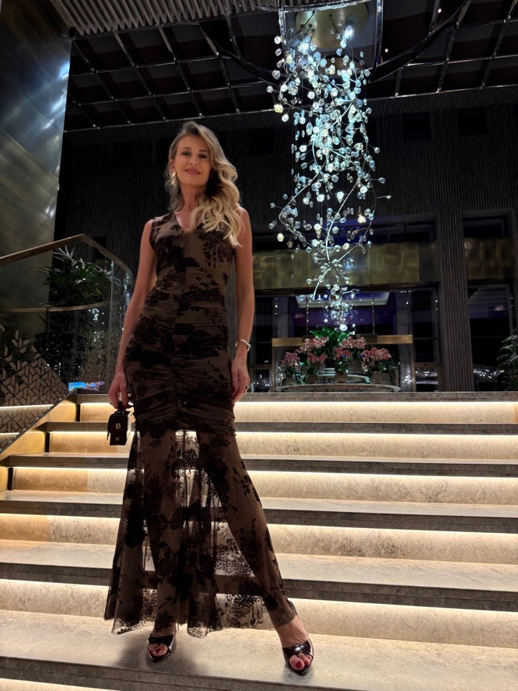 Sukienka brązowa LARA