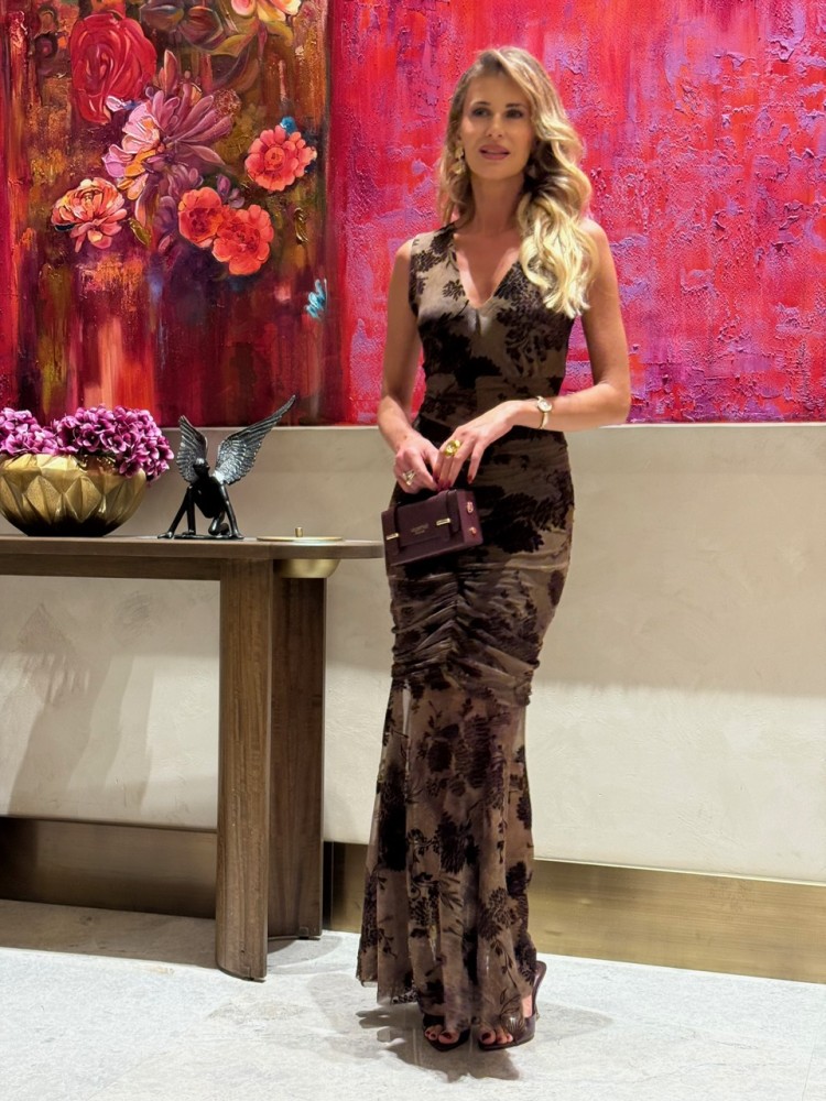 Sukienka brązowa LARA