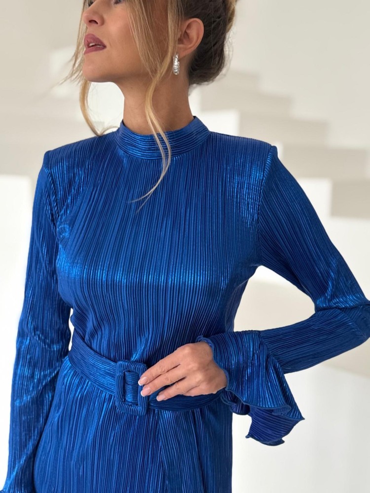 Sukienka RAFIA niebieska