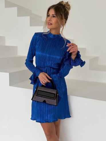 Sukienka RAFIA niebieska