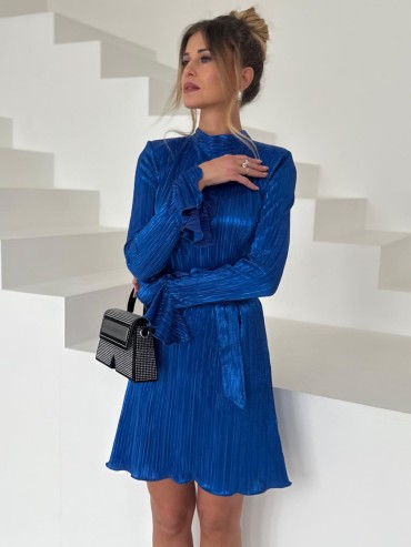 Sukienka RAFIA niebieska