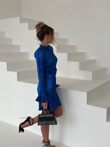 Sukienka RAFIA niebieska