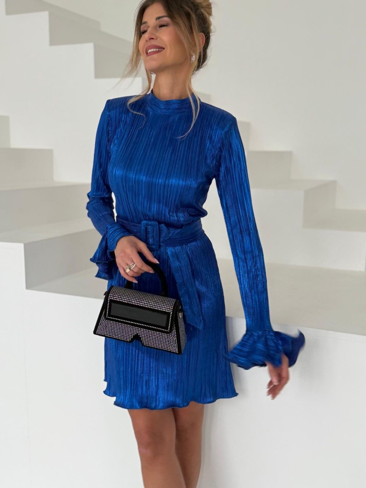 Sukienka RAFIA niebieska