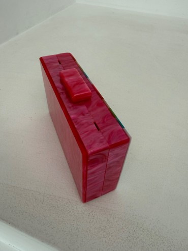 Torebka perłowy róż - kolorowa