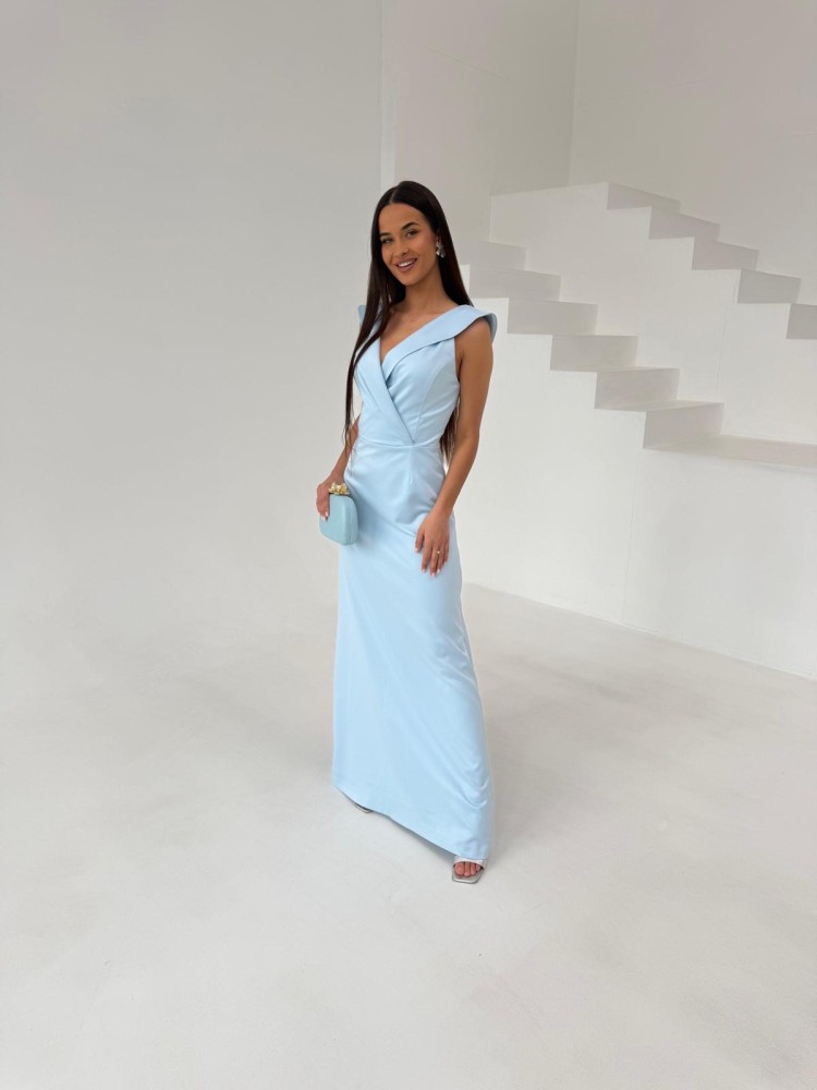 Sukienka AVELINA niebieska