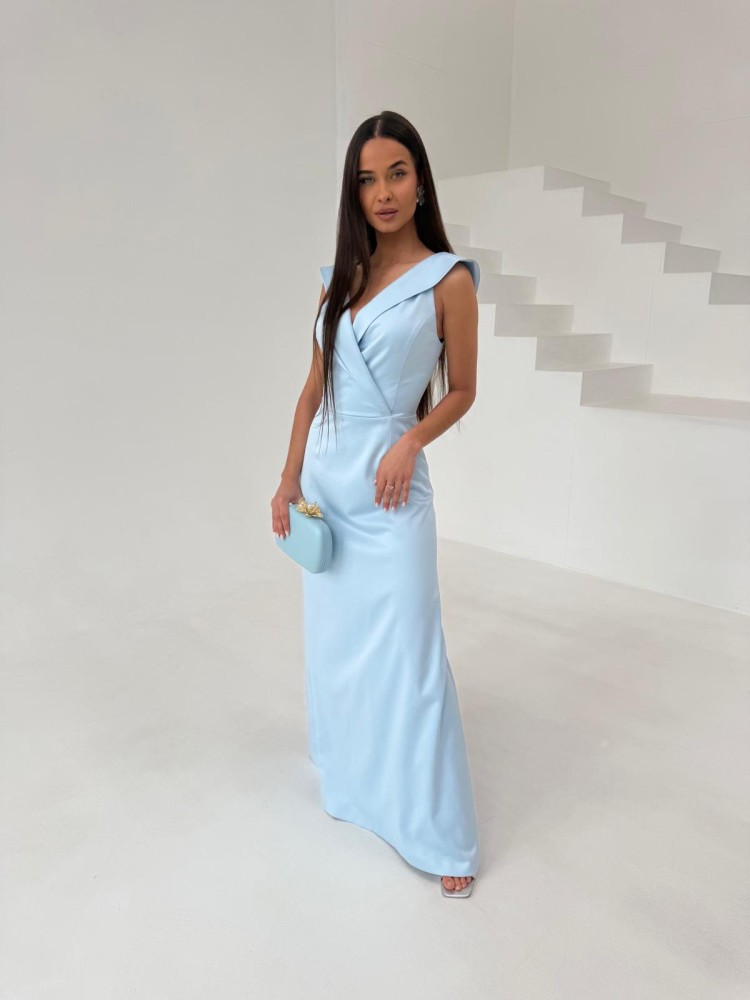 Sukienka AVELINA niebieska