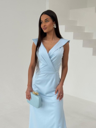 Sukienka AVELINA niebieska