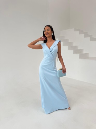 Sukienka AVELINA niebieska