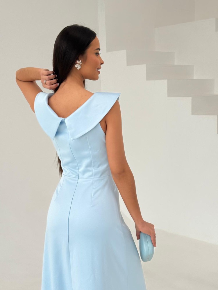 Sukienka AVELINA niebieska