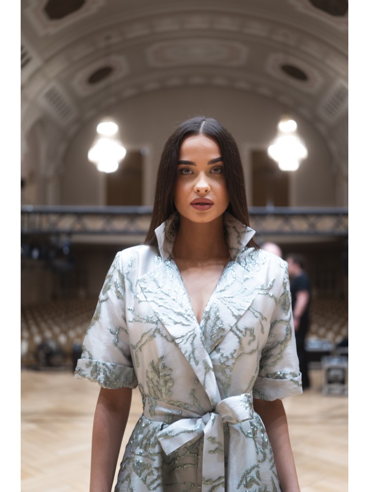 Sukienka długa turkusowa Magnolia