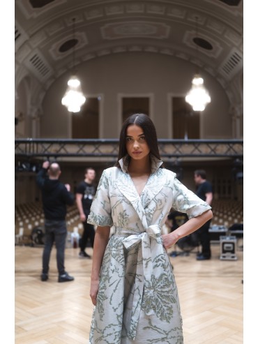 Sukienka długa turkusowa Magnolia