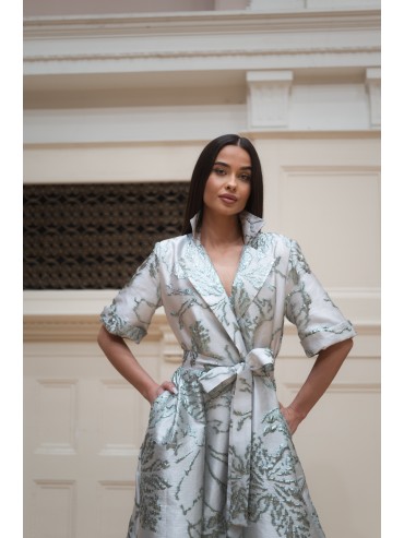 Sukienka długa turkusowa Magnolia