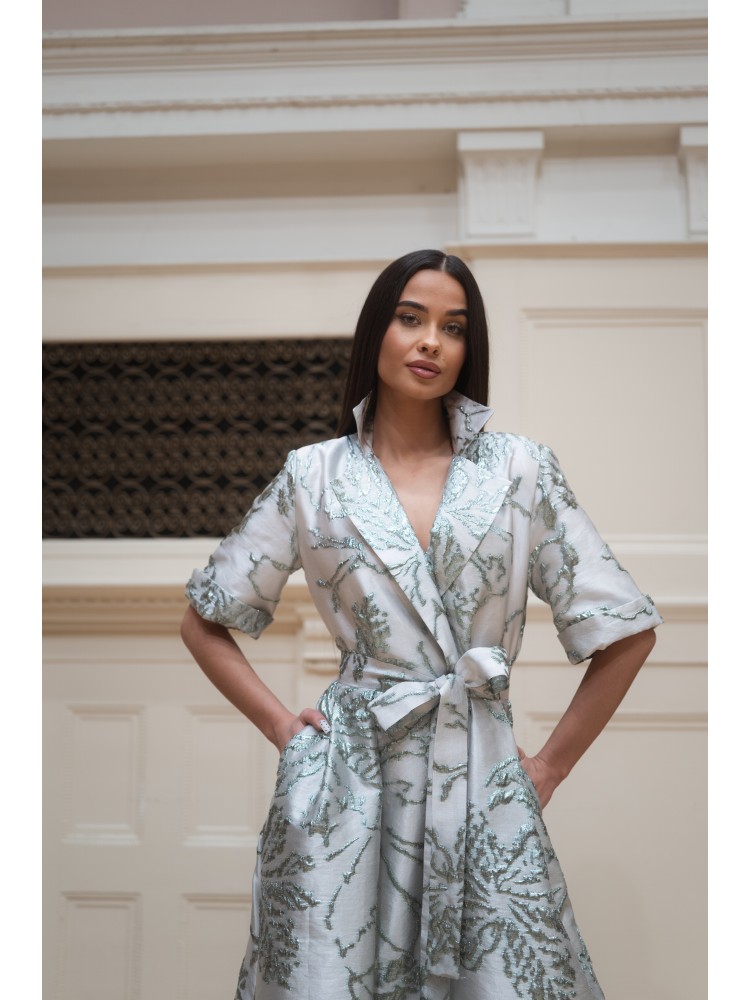 Sukienka długa turkusowa Magnolia