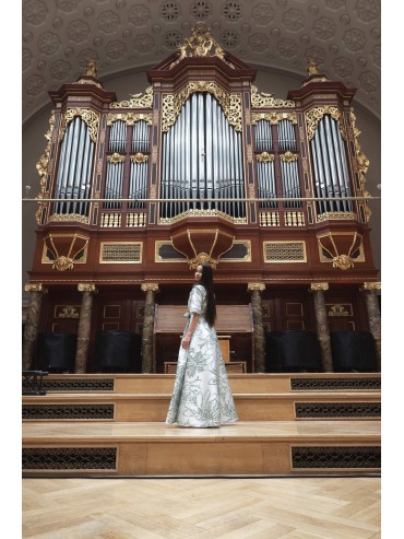 Sukienka długa turkusowa Magnolia