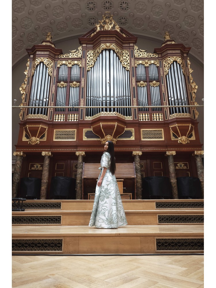 Sukienka długa turkusowa Magnolia