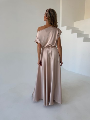 Sukienka beżowo/złota SAMMY