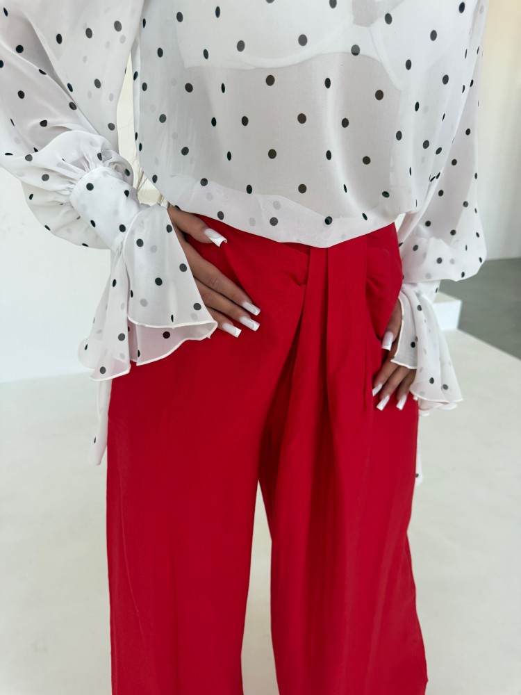 Spodnie czerwone VION