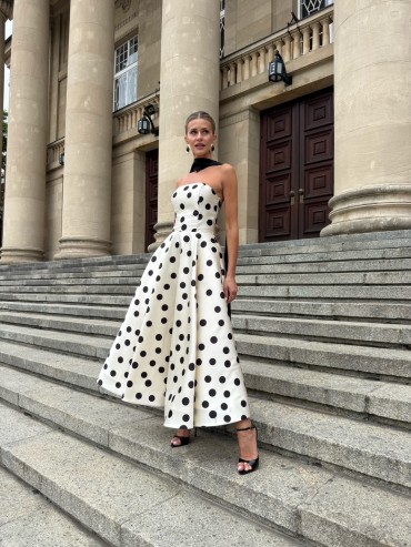 Sukienka midi w grochy AUDREY