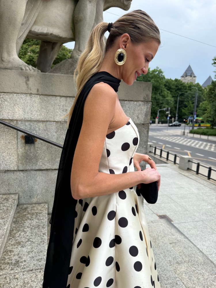 Sukienka midi w grochy AUDREY