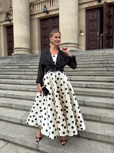 Sukienka midi w grochy AUDREY
