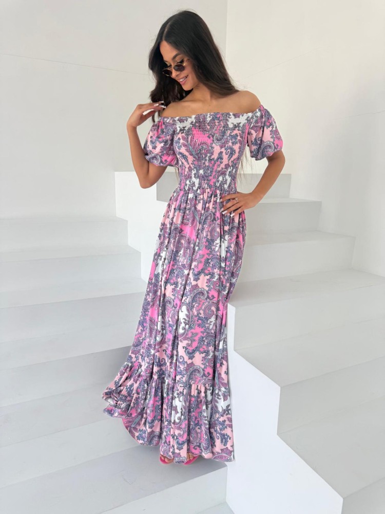 Sukienka maxi fioletowa VIVIANA