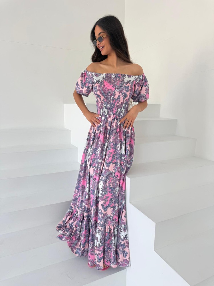 Sukienka maxi fioletowa VIVIANA