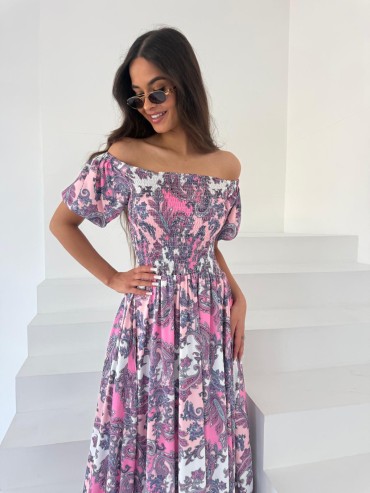 Sukienka maxi fioletowa VIVIANA