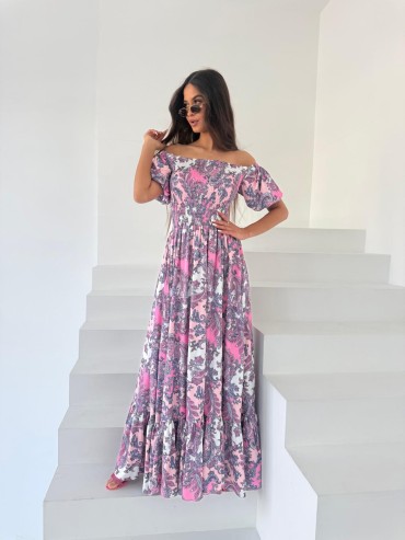 Sukienka maxi fioletowa VIVIANA