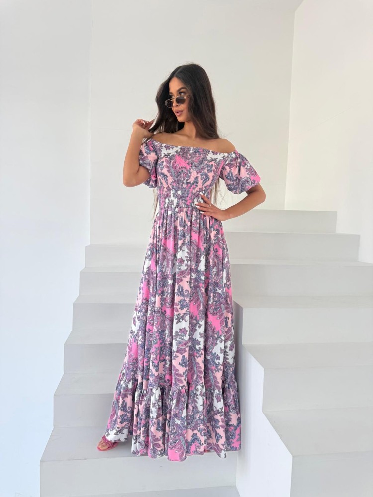 Sukienka maxi fioletowa VIVIANA