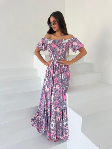 Sukienka maxi fioletowa VIVIANA