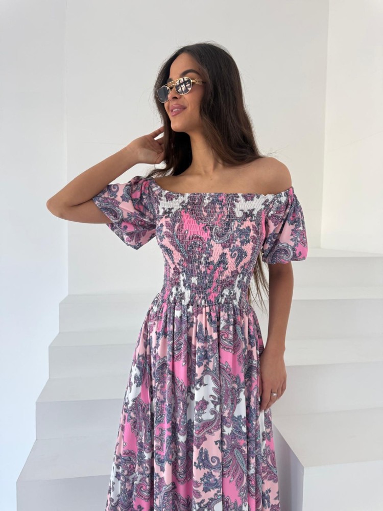 Sukienka maxi fioletowa VIVIANA