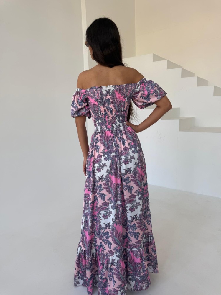 Sukienka maxi fioletowa VIVIANA