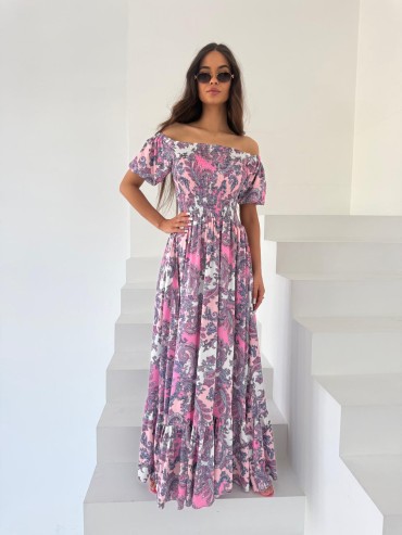 Sukienka maxi fioletowa VIVIANA