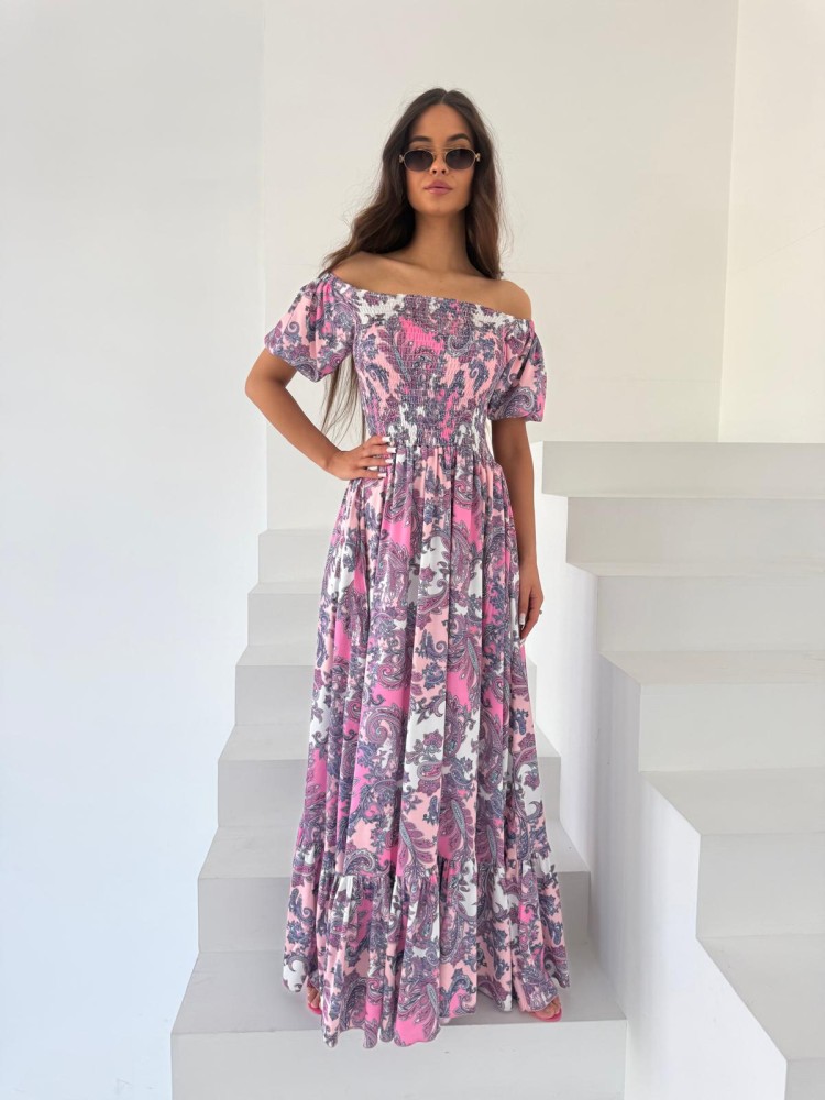Sukienka maxi fioletowa VIVIANA