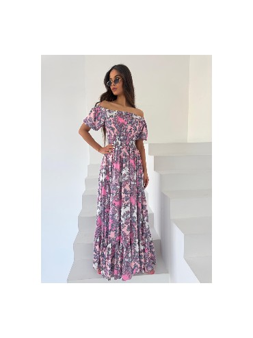 Sukienka maxi fioletowa VIVIANA