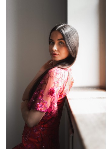 Sukienka maxi czerwona GITANA
