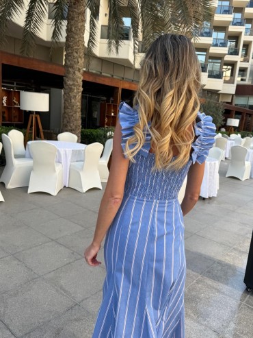 Sukienka maxi jeansowa TOSCANIA