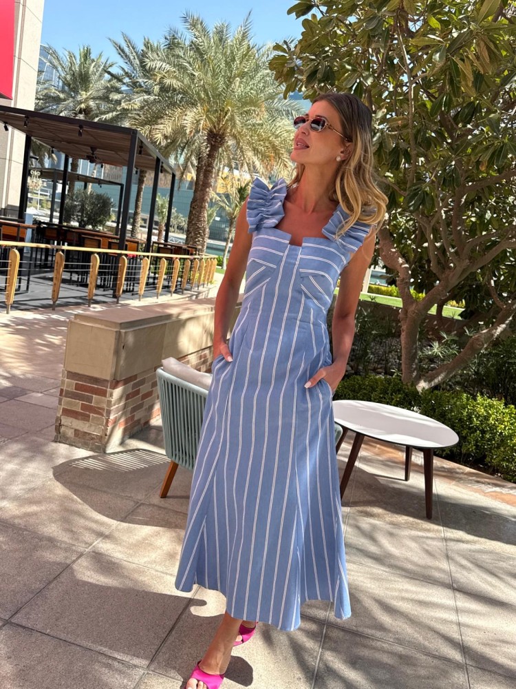 Sukienka maxi jeansowa TOSCANIA