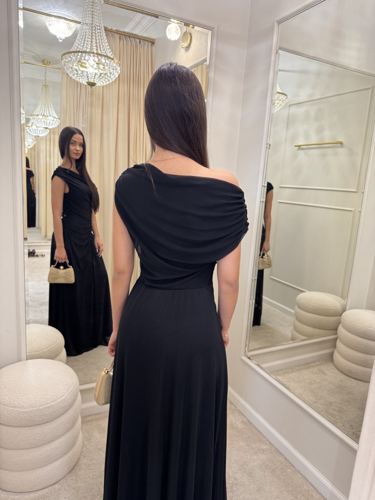 Sukienka maxi czarna VITTORIA