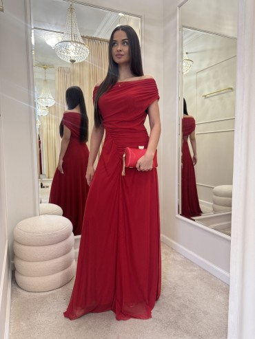 Sukienka maxi czerwona VITTORIA